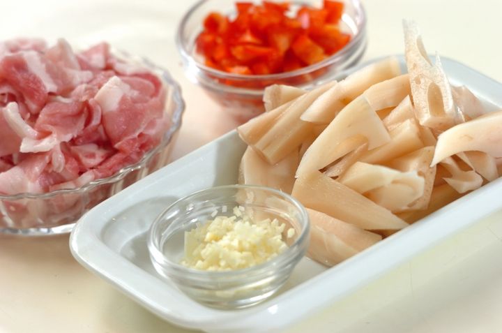 レンコンのエスニックきんぴらの下準備1