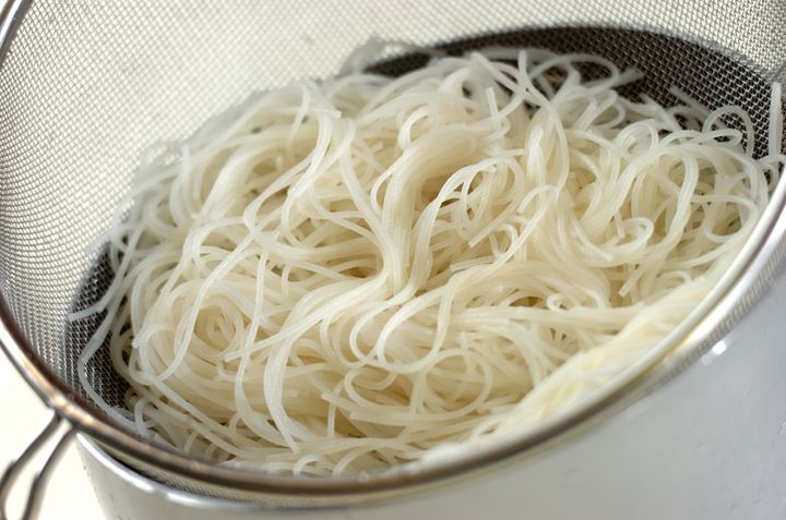 汁ビーフンの下準備1