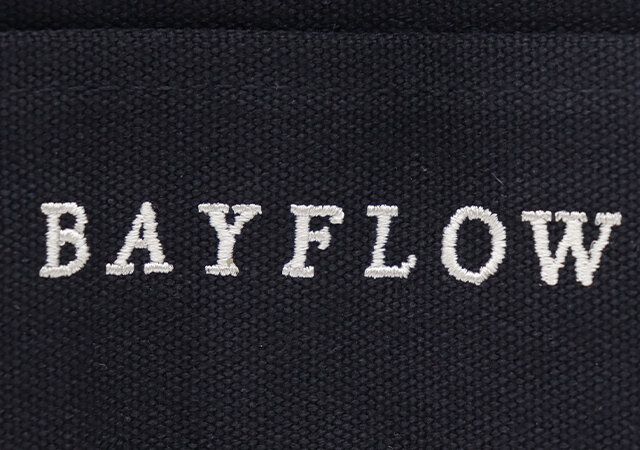 ベイフロー黒トートバッグ付録レビューロゴ