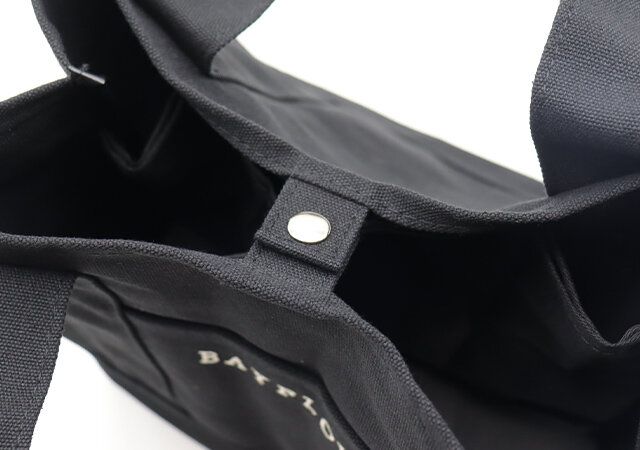 ベイフロー黒トートバッグ付録レビュースナップボタン