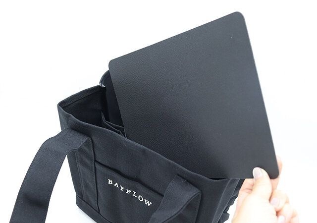 ベイフロー黒トートバッグ付録レビュー底板