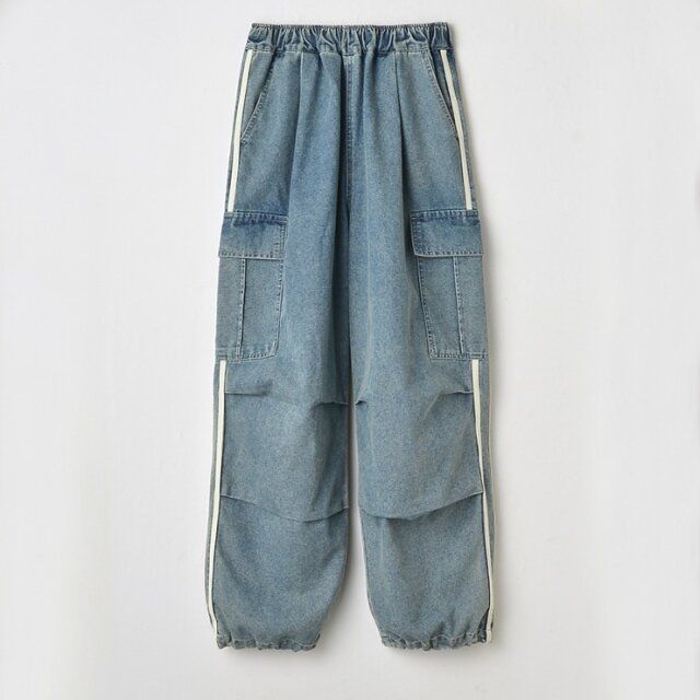 しまむらのデニムカーゴパンツ