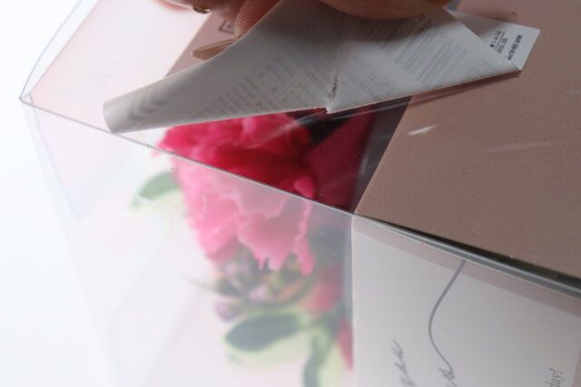 プレゼントカーネーションポット シール