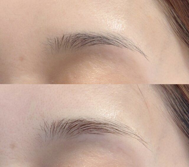 眉をカラーリングする