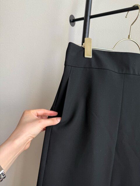 GU スリットナロースカートZ BLACK ポケット付き