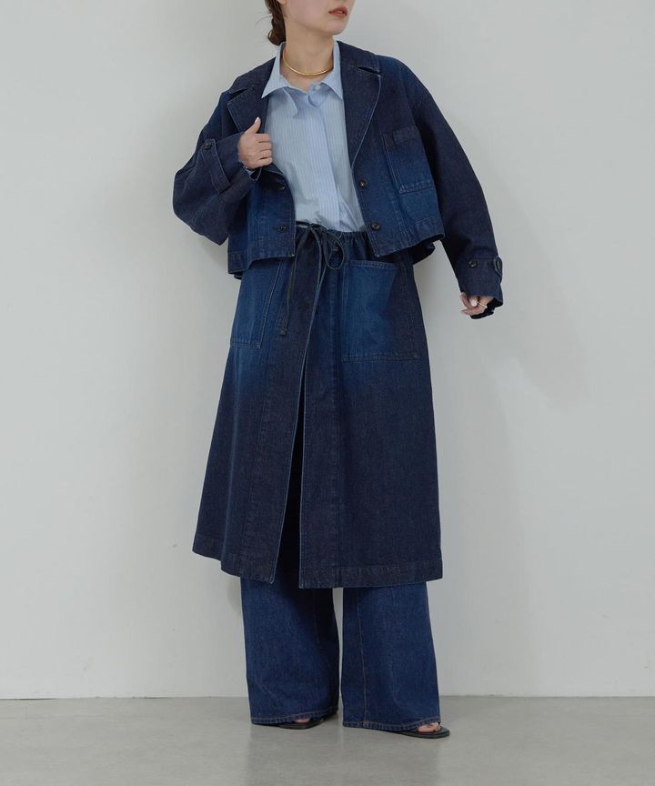 画像: 「デニム2WAYコート」￥63,800【へリテノーム】 出典：ガリャルダガランテ