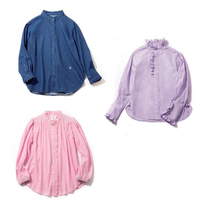 フリルブラウス