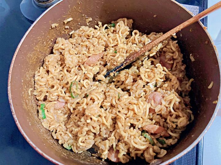 どんどん炒めている様子