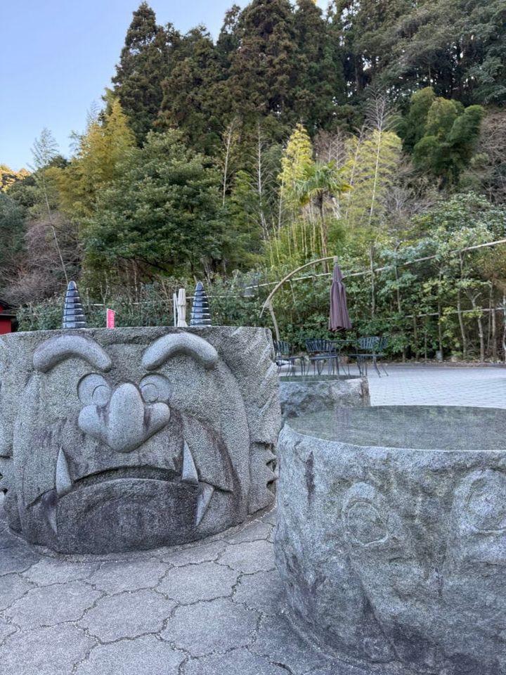 鬼のオブジェがかわいい