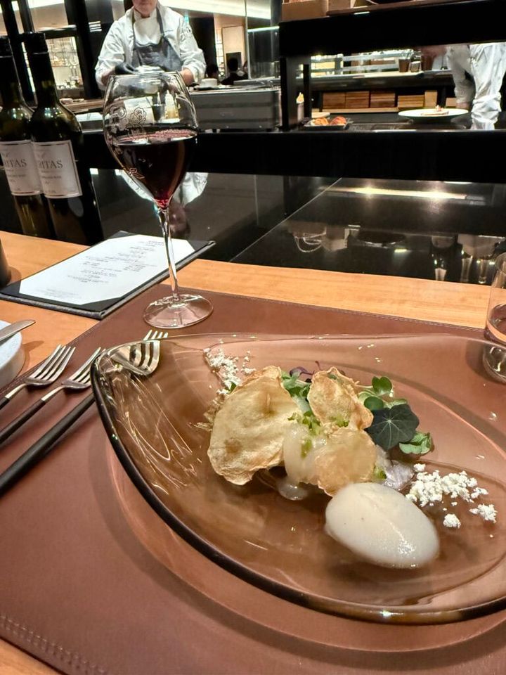 ディナーメニュー：別府湾イカ 杵築茶