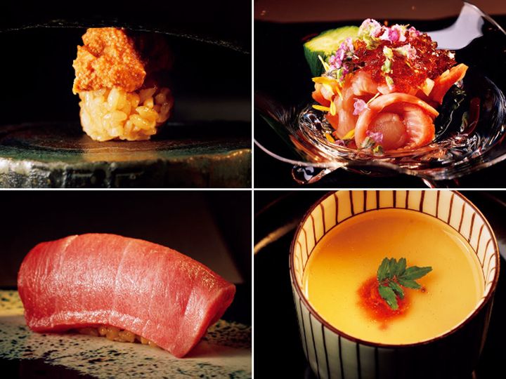 西荻窪『鮨 まるふく』のあん肝、本まぐろ中トロの握りetc