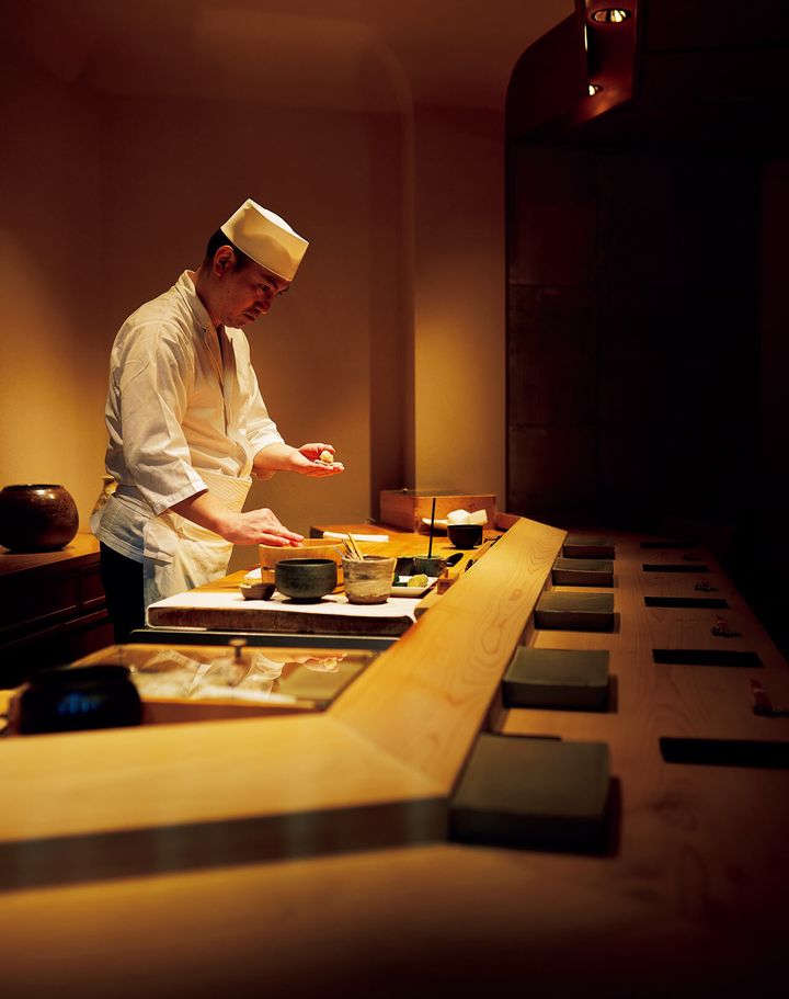 不動前『不動前 すし 岩澤』の内観