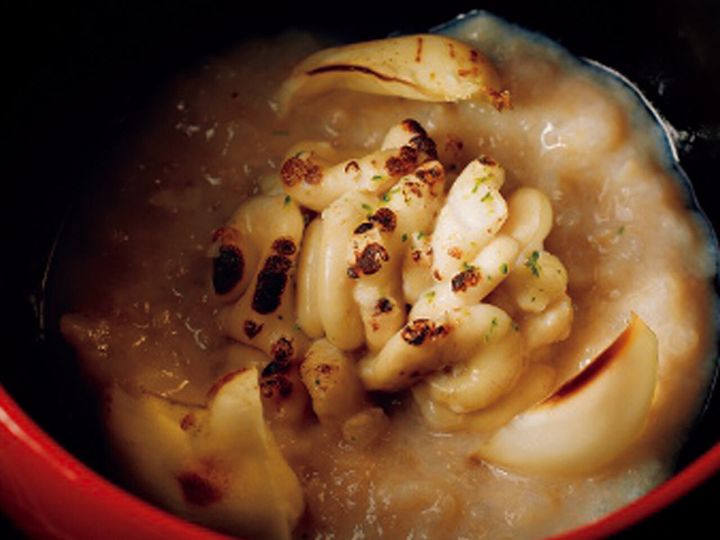 西荻窪『鮨 まるふく』の白子がゆ