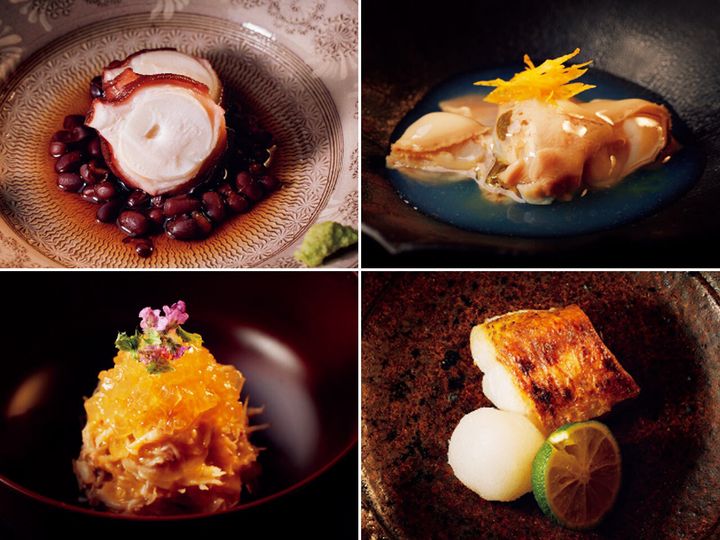 西荻窪『鮨 まるふく』のつまみ４品