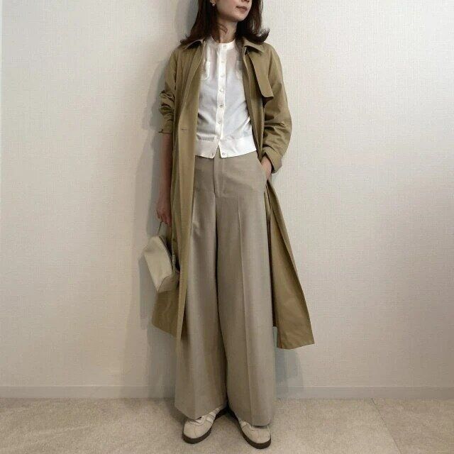 2025春レディース大人トレンチコートコーデ