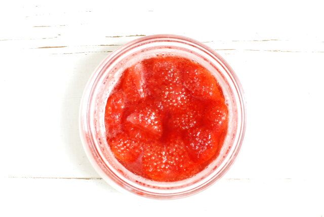 いちごソース 完成