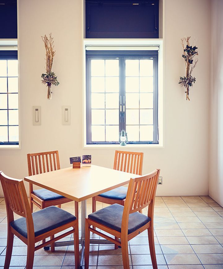 広々とした宿泊者専用スペース。