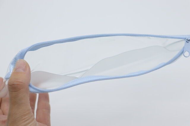 ポケット付ペンケース（CHM、ブルー） ポケット