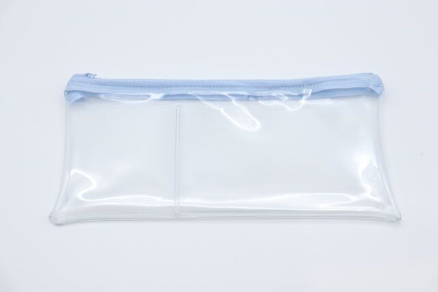 ポケット付ペンケース（CHM、ブルー） デザイン