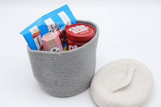 ダイソーの蓋付ロープ収納2