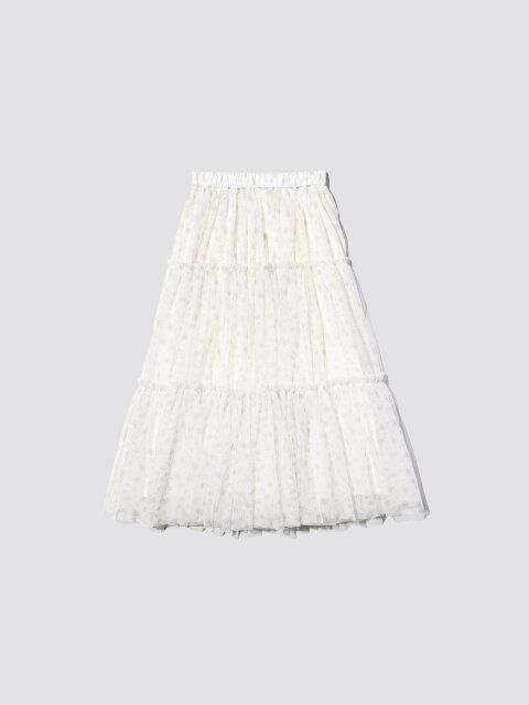 GUとrokhコラボのチュールスカート