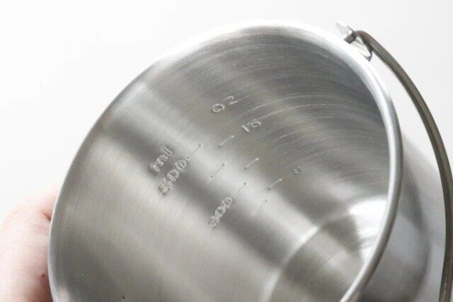 ダイソー500円レジャークッカー目盛り