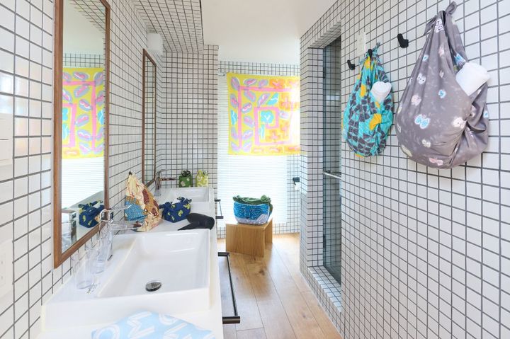 [「ふろしきルーム」のバスルーム