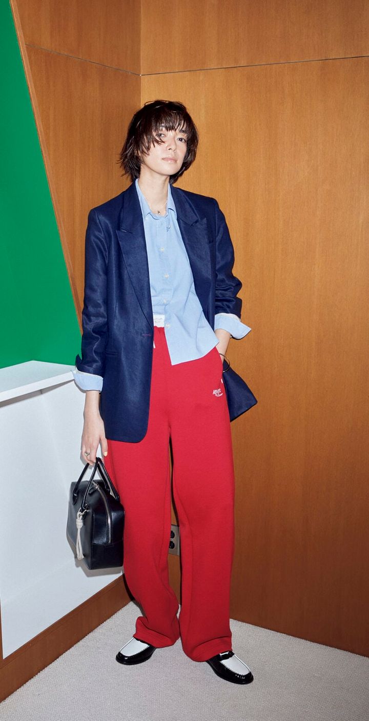 ネイビージャケット＋スポーティ