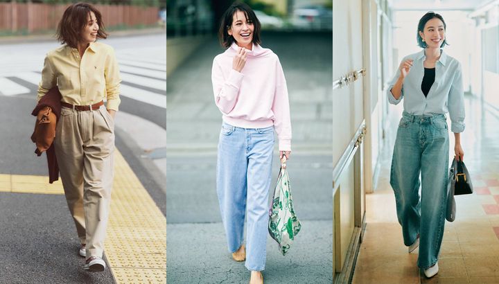 4月の服装記事イメージ写真となるママの軽やか春コーデ3パターン