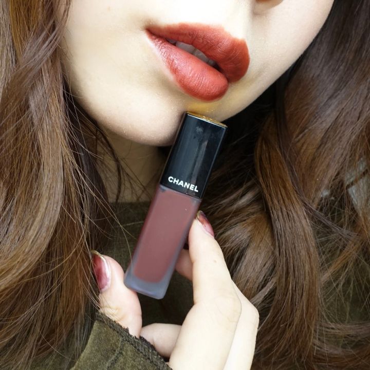 マットリップ シャネル ルージュ アリュール リクィッド ヴェルヴェット メイク写真