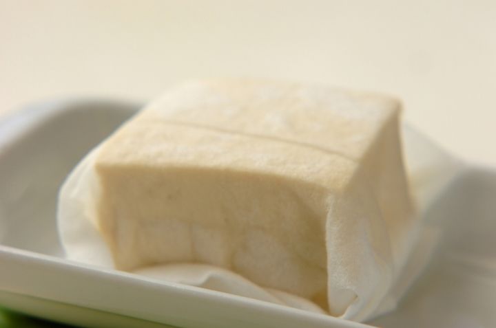 高菜の白和えの下準備1