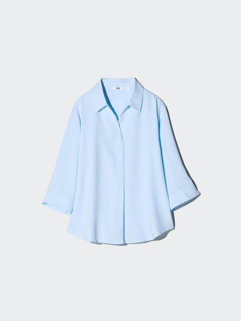 ユニクロのレーヨンスキッパーブラウス