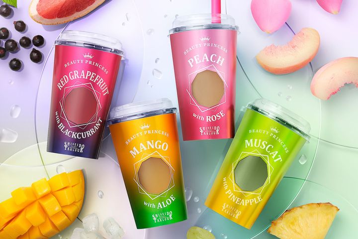 「ビューティープリンセス」230g 各¥513 百貨店を中心とする全国の資生堂パーラー店舗、オンラインショップで販売。※オンラインショップは「ビューティープリンセス 6本セット」¥3,240のみの販売。