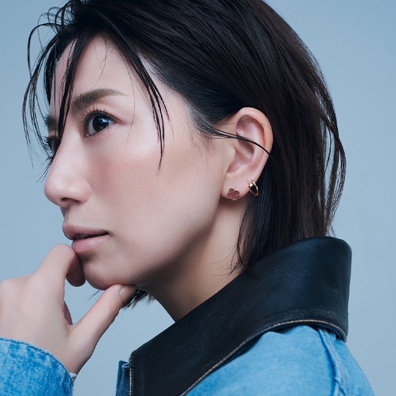 東原亜希さん着用　アンティフェール 18Kホワイトゴールド ミニピアス(片耳用) 東原亜希さん着用 アンティフェール 18Kホワイトゴールド ミニ