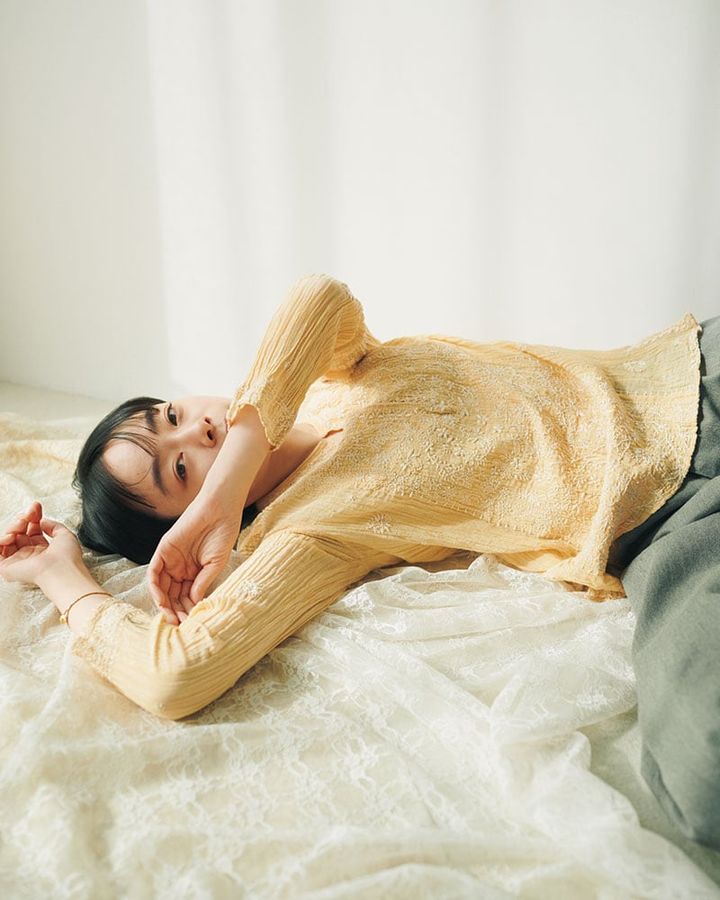 Kanocoさんが着こなす春の装い