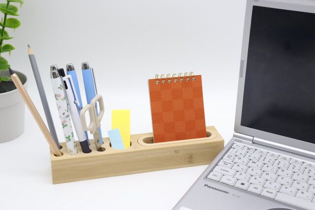 スタンダードプロダクツのバンブーペンホルダーのレイアウト例