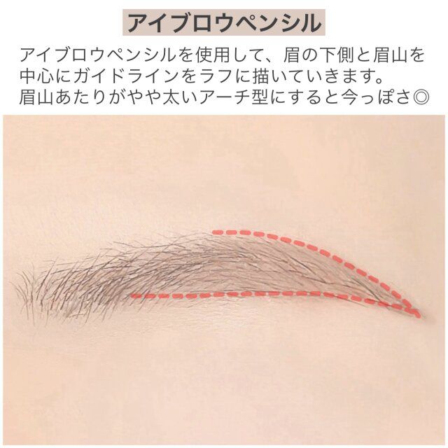 アイブロウペンシル 使い方 解説