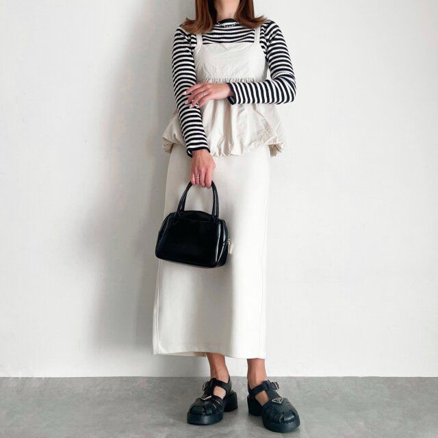 上下セットアップ風コーデ