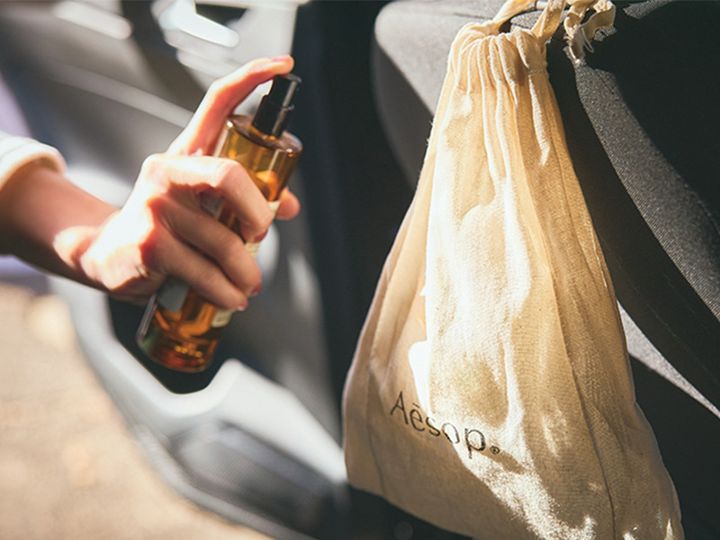 Aēsopの癒しの香りを車内の芳香剤代わりに