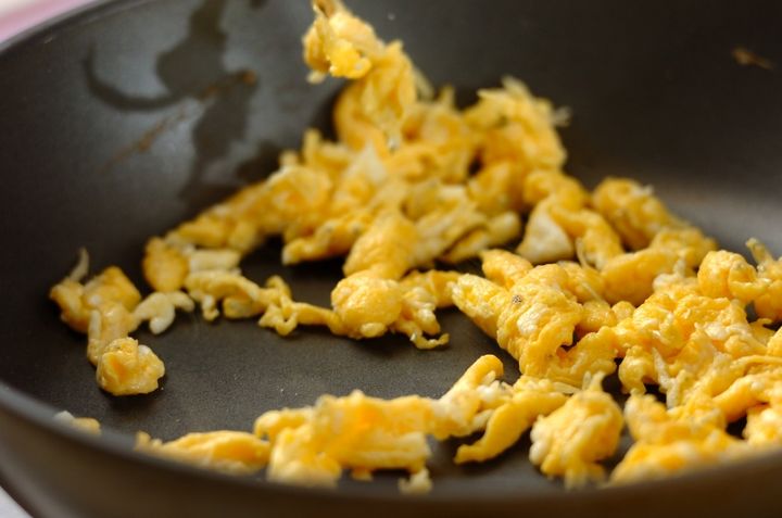 小松菜と卵のお浸しの作り方2