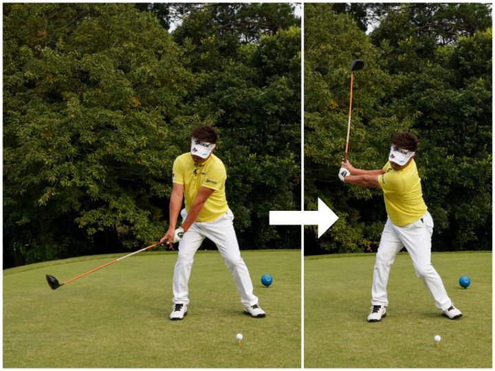 ヘッドスピードを落とさずにスイングする方法をレッスン！「手元を体の近くに…」