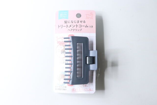 トリートメントコームつきヘアクリップ パッケージ