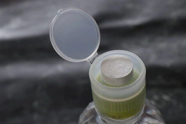 ダイソー 持ち運べる圧縮タオルキャップ（2個）