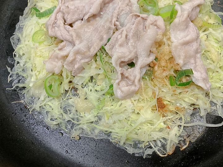 蒸してしんなりしたキャベツ