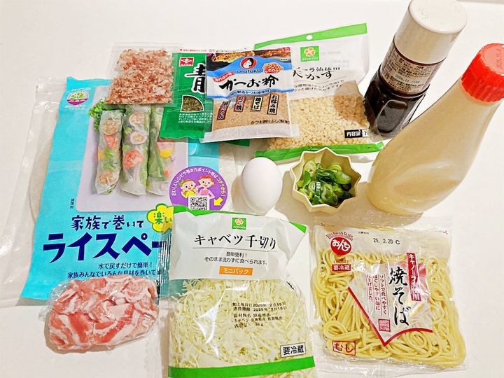 シン・お好み焼きの材料