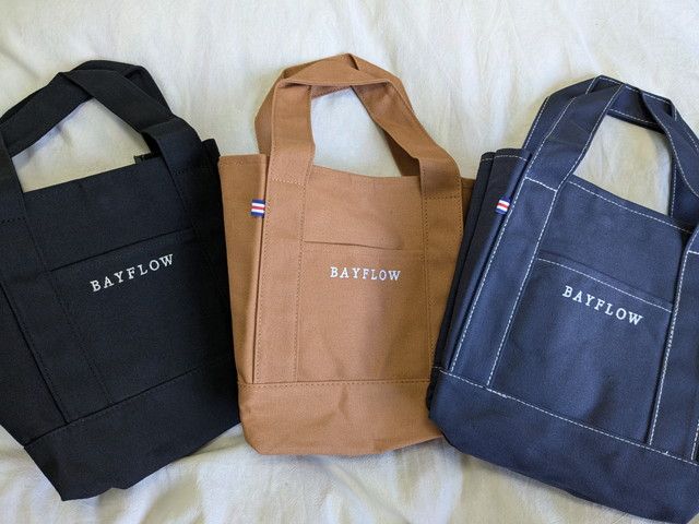 BAYFLOW収納5ポケットトートバッグ3色