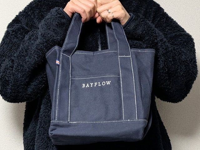 BAYFLOWトートバッグネイビー