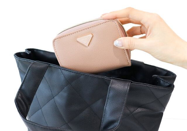 スケープオブグリーンミニ財布ピンクコンパクト