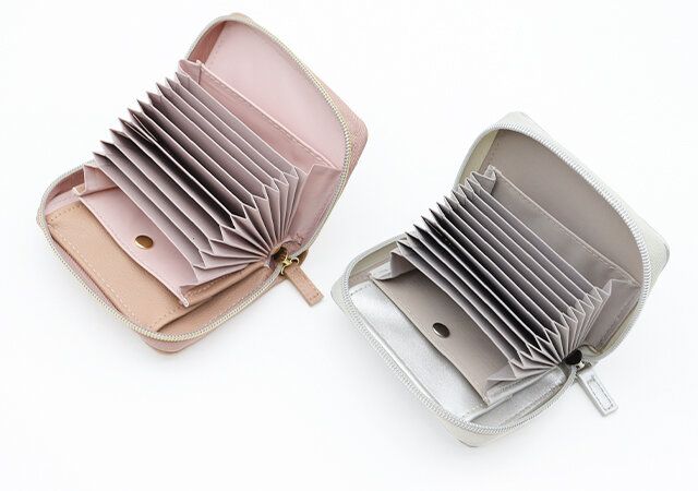 スケープオブグリーンミニ財布新色ピンクシルバー