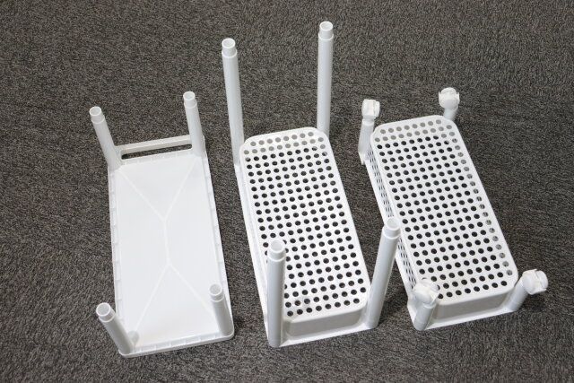 ダイソーの組み立て式ラック（3段、ワイドタイプ）4